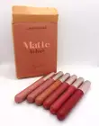 LANGMANNI MATTE VELVET Lipstick 6 piece LipGloss Set NIB