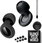 Ear Plugs for Sleeping Noise Cancelling, 45Db Hearing Protection, Reusable, S...