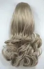 12" LONG STRAIGHT WAVY HAIR W/ FLIPPED ENDS PONYTAIL HAIRPIECE DRAWSTRING DELTA