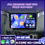 Android 14 FOR MERCEDES BENZ VITO VIANO 2004-11 Car Stereo CarPlay Head Unit AHD