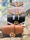 MICHAEL KORS CARMEN LADIES FASHION FLAP BIFOLD WALLET CREDIT CARD HOLDER VAR.