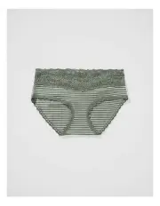 [Aerie] Superchill Cotton Eyelash Lace Boybrief in Green