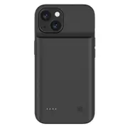 Buy For iPhone 14 Plus Mobile Back Charging Case 6800mAh Soft Edge Phone Charger Rechargeable Extended Battery