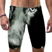 [VBFOFBV] Men's Printed Jammer Swimsuit Swim Shorts, Alpaca Cartoon Cactus Lovely