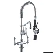 Sunmixer Pre Rinse Unit with Add-on Faucet and 152mm Swing Nozzle - Taps and Rinse Jets (T98001MN-2C) - T98001MN-2C
