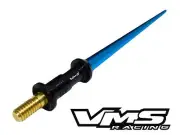 BLUE UNIVERSAL BILLET LIGHT SABER SHORT SCREW IN ANTENNA 4" FOR NISSAN (for: Nissan)