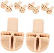 Replacement Wheels Connectors for DIY Wire Cube Storage 10pcs Enhance Mobility for Cat Cages Wardrobes