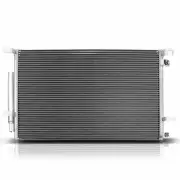 AC Condenser with Receiver Drier & Bracket for Ford Mustang 15-17 3.7L 5.0L 5.2L (for: Ford)