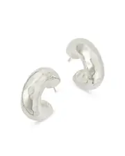 Ippolita Sterling Silver Classico Hammered Hoop Earrings