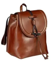 Backpack The Bridge Panzani Laptop Backpack Woman Leather Brown