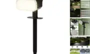 Solar Spot Lights Outdoor Waterproof IP65, 3 Lighting Modes 1 Pack Warm White