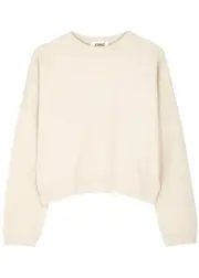 Ymc Almost Grown Cotton Sweatshirt - Ecru - S (UK8-10 / S) S (UK8-10 / S)
