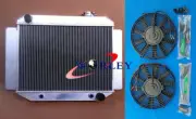 3 ROW Aluminum Radiator + Fans for Holden Kingswood HZ HQ HJ HX V8 V6 AT Chev