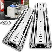 YENUO Heavy Duty Drawer Slides 12 14 16 18 20 22 24 26 28 30 32 34 36 38 40 44 48 52 56 60 Inch Full Extension Side Mount Ball Bearing Long Rails Track Guide Glides Runners Load 500 Lbs 1 Pair