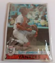 1979 Burger King NY Yankees - Sealed Cello Pack - Cliff Johnson on Top