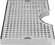 Beer Drip Trays, Stainless Steel Keg Drip Tray, Premium Metal Beer Tower Drip Pan for Home Bar Mini Fridge Without Drain