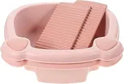 CATIEBYE 2pcs Washing Clothes Basin Washboard Wash Board for Hand Washing Clothes Washboard for Laundry Under Sink Organizers and Storage Laundry Basin Washboard Plastic Pink