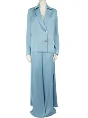 Blue Train Blazer & Split Trousers Set