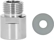 Soda Cylinder Adapter, Metal CO2 Female Thread TR21 4 to Male Thread CGA320 Conversion Kit, Bright Plated, Wear Stainless Steel, Good Sealing Performance,