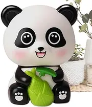 Panda Solar Bobblehead - Cute Abs Car Dashboard Figurine | Solar-Powered Auto Nod Mechanism, Adorable Panda Decoration for Auto Interior, Good Luck Charm, Stable Design for Car, Home, or Office Décor.