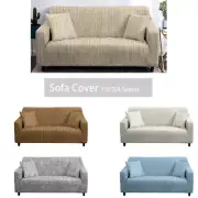 New Plain Stretch Sofa Cover Room 1/2/3/4 Seater All-inclusive Elastic Slipcover