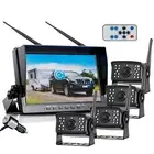 Digital Wireless 10.1" Quad DVR Monitor 4x 1080P Dash Cam Reversing Camera Truck