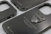 BLACK RHODIUM Apple iPhone 14 Pro Max 3D CRYSTAL PANTHER EDITION METAL CASE
