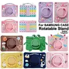 For Samsung Galaxy Tab A7 A8 A9 A9 Plus S6 Lite Kids Case Rotation Stand Cover