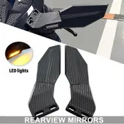 QX Motorcycle Wind Wing Adjustable Rotating Rearview Mirror For Honda CBR1000RR Ducati Panigale 1199 Yamaha R6 GSXR YZF R125 ZX6R
