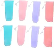 BIUDECO Convenient Soap Bag Set of 8 Bar Soap Pouches Exfoliating Net Bag for Bathing Travel