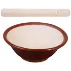 Wood Pestle Garlic Masher Garlic Press Ginger Japanese Grinding Bowl