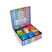 Tea Tonic Gourmet Tin Tea Chest High Tea x 63 Tea Bags + Mini Gold Sugar