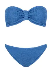 Hunza G Jean Seersucker Bikini - Mid Blu - One Size One Size