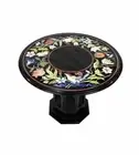 24" Marble Table Top Pietra Dura Inlay Work handmade With marble Stand