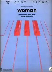 JOHN LENNON WOMAN SHEET MUSIC EASY PIANO WITH WORDS 1981 BEATLES JAN THOMAS NEW