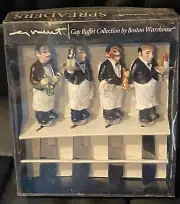 1996 Guy Buffet Collection by Boston Warehouse "Waiters" 4 knife spreaders NEW