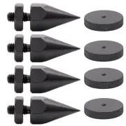 4Pack AMP Studio Monitor Stand Feet+Floor Base M6 Thread Speaker Isolation Spike