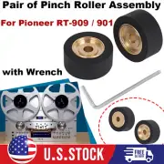 For Pioneer RT-909/901 Pair of Pinch Roller Assembly - Reel to Reel Tape Deck US