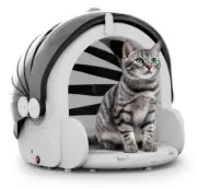 Pet Daily Kit Foldable Automatic Pet Dryer Box, 8 Fans 360° Airflow 4-Speed 60L