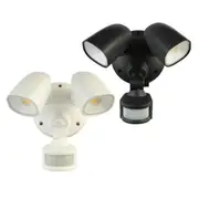 Shielder LED Flood Light 2Lt 20w with Sensor in White or Black
