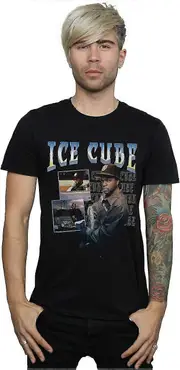 Ice Cube Men's Blues Photo T-shirt Comfortable fabrics of high quality X-Large