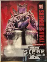 Transformers TCG Megatron Poster Siege II War for Cybertron Trilogy Card Game