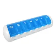 Weekly (7-Day) Travel Pill Case, Medicine Planner, Vitamin Organizer Box, Con...