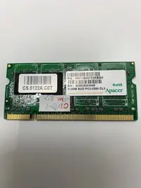 在飛比找Yahoo!奇摩拍賣優惠-筆電專用 宇瞻 科技 Apacer DDR2 PC2-530