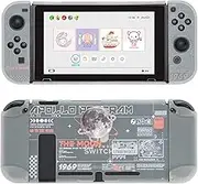 GeekShare Protective Case Cover Compatible with Switch and Game Console Shock-Absorption and Anti-Scratch, The Moon