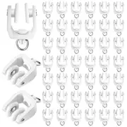 Curtain Track Rollers Ceiling Curtain Track Hooks Flexible Bendable Clips 100