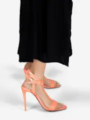 Peach Patent Mara Sandals