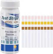 Pool Test Strips - Pool Water Test Paper, Drinking Water Test Kit | Practical Spa Water Quality Detection Straps, Multi-Functional Water Testing Paper Strips for Water Hot Tub Swimming Pool and Spa