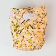 Monarch Ultimate Wipeable Cloth Nappy with Hook and Loop Closure, Wild at Heart