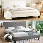 Oikiture Bed Frame Queen Double King Single Base Bed Platform Fabric
